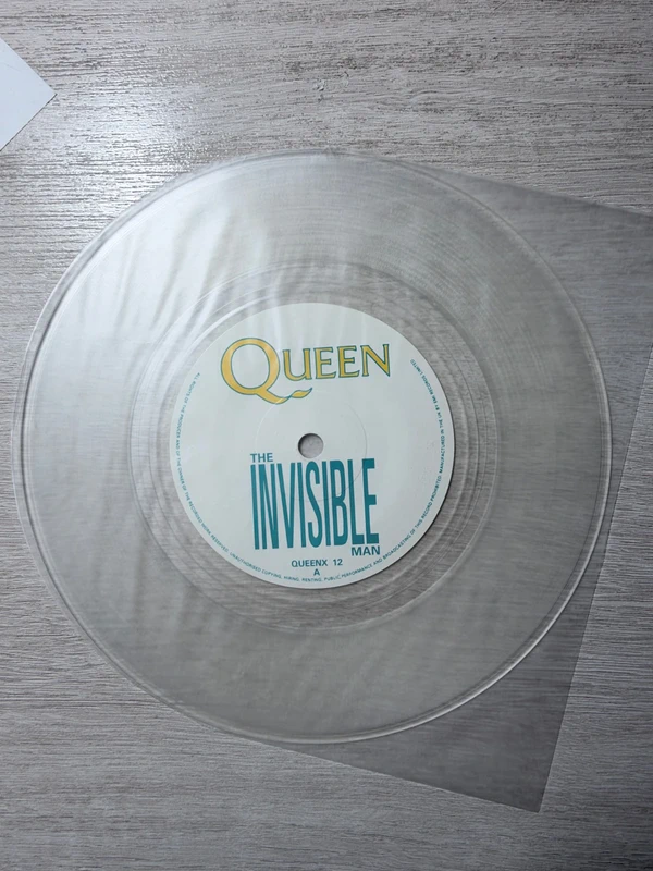 Queen: The Invisible Man, UK, 1989 – Edición Limitada Single Vinilo Clear