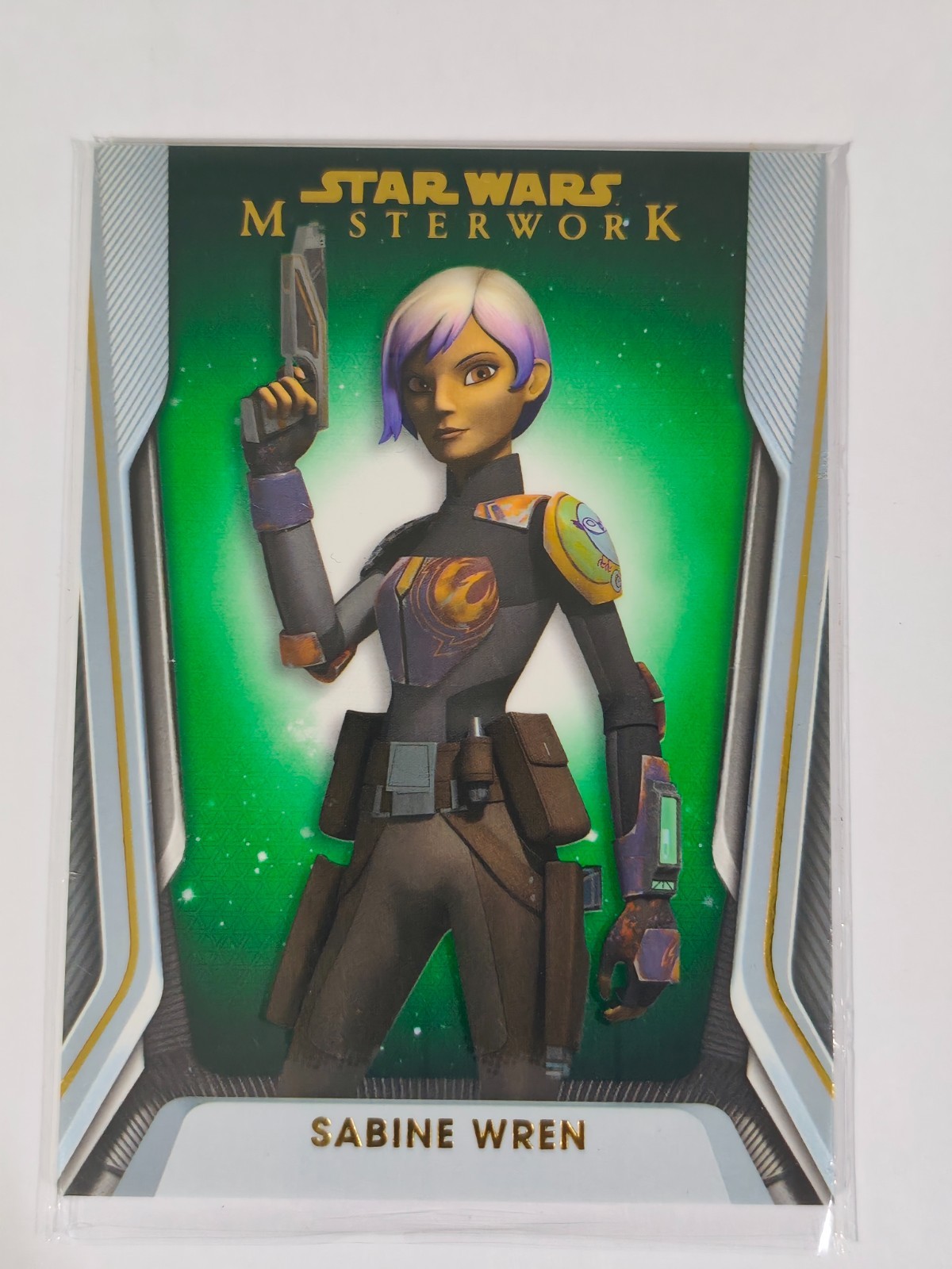 2021 Topps Star Wars Masterwork #86 Sabine Wren Green Foil /99