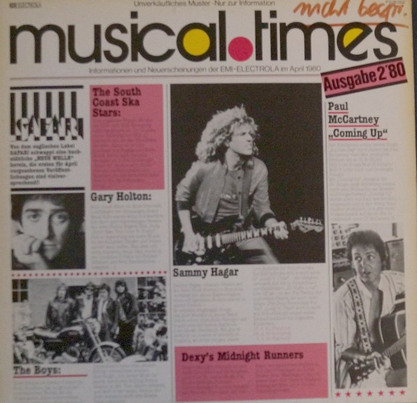Various - Musical.Times Ausgabe 2'80 (LP, Comp, Promo, Smplr) (Mint (M)) - 39017