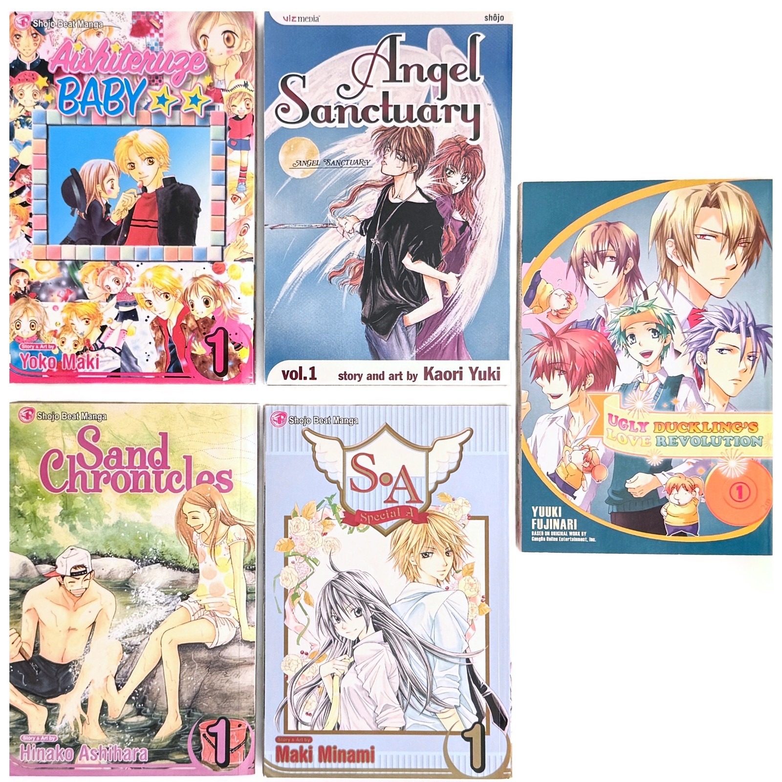 Lotto 5 manga assortiti Shojo Beat Viz Media Teen Drama graphic novel inglesi