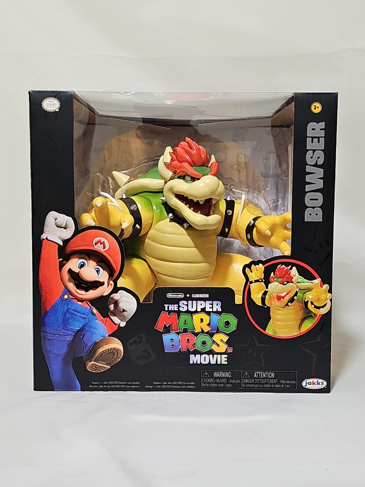 The Super Mario Bros Movie Premium 7” Bowser Jakks 2023 Nintendo NEW 