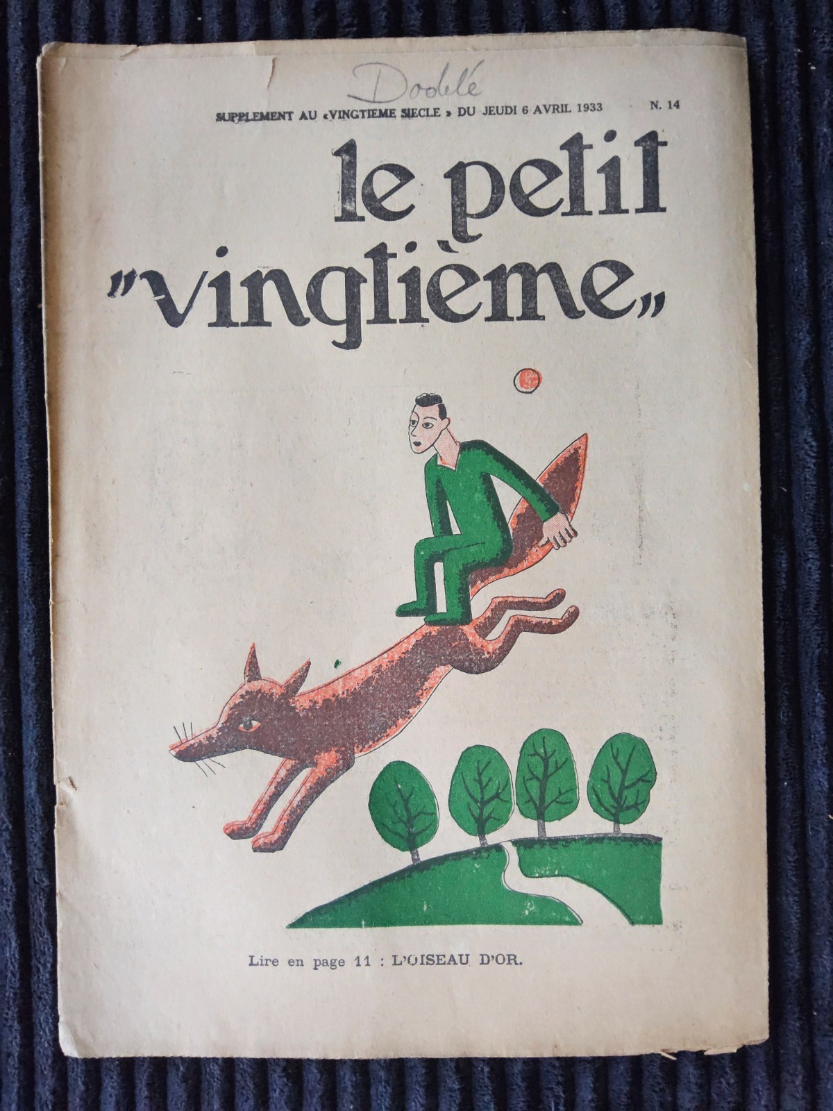 Tintin - Petit Vingtième - Numéro 14 de 1933
