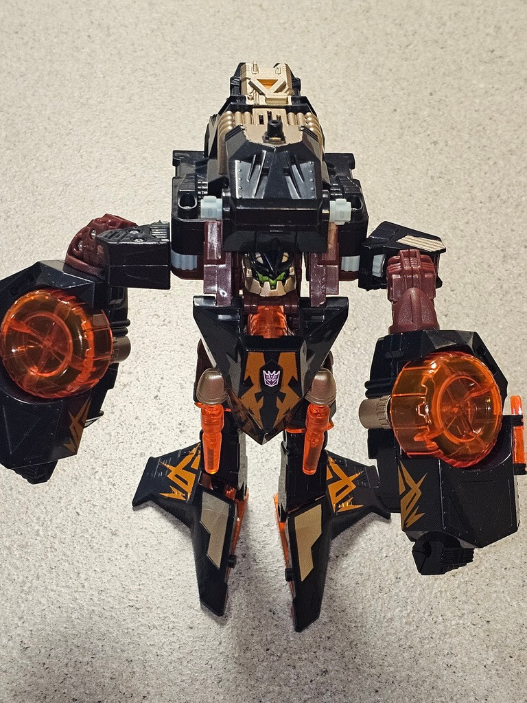 Hasbro 2005 Transformers Cybertron Voyager Class DARK CRUMPLEZONE Figurina Funzionante!