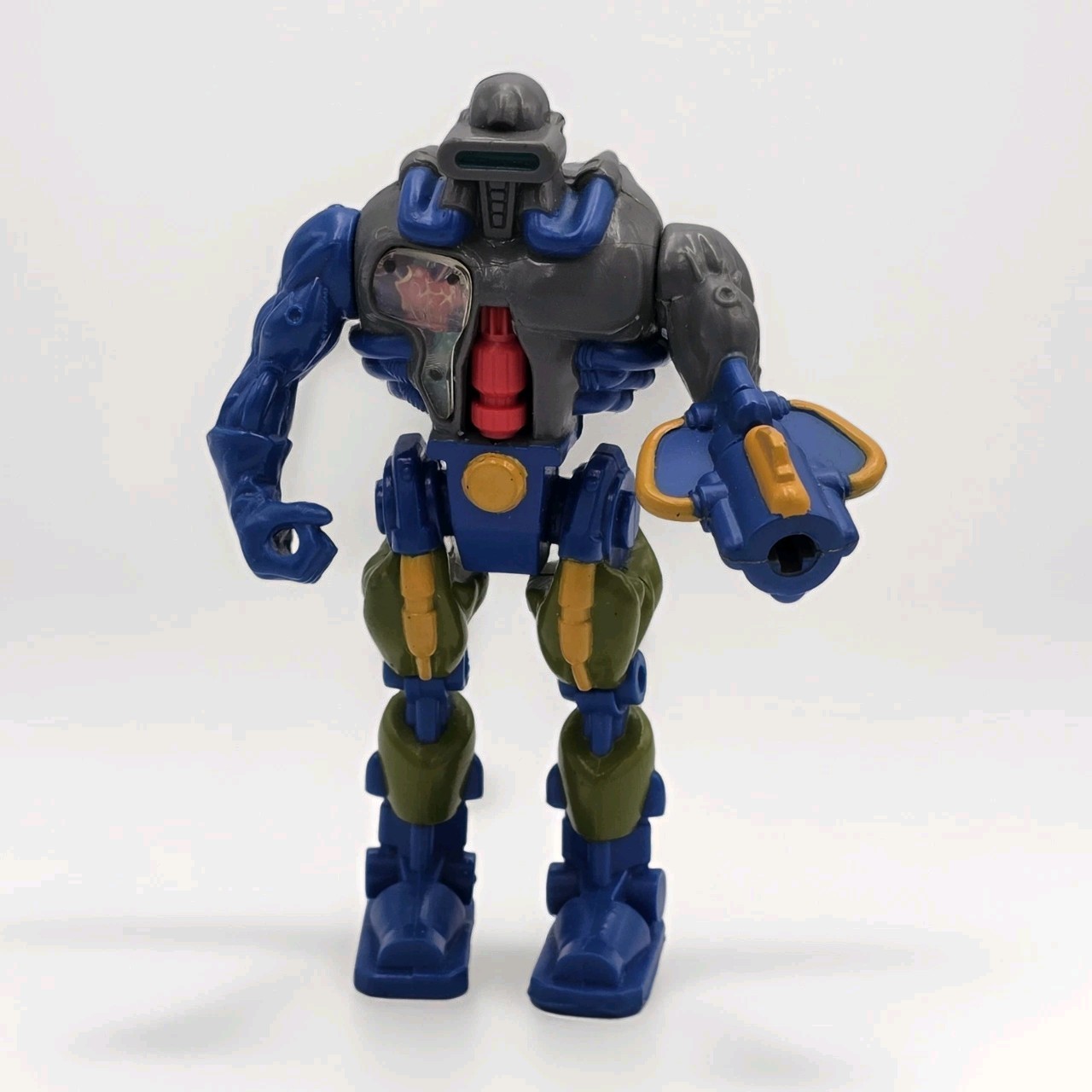 Toy Biz The Bots Master 1993 Blue Robot Action Figure Vintage C&D Modellino Sciolto