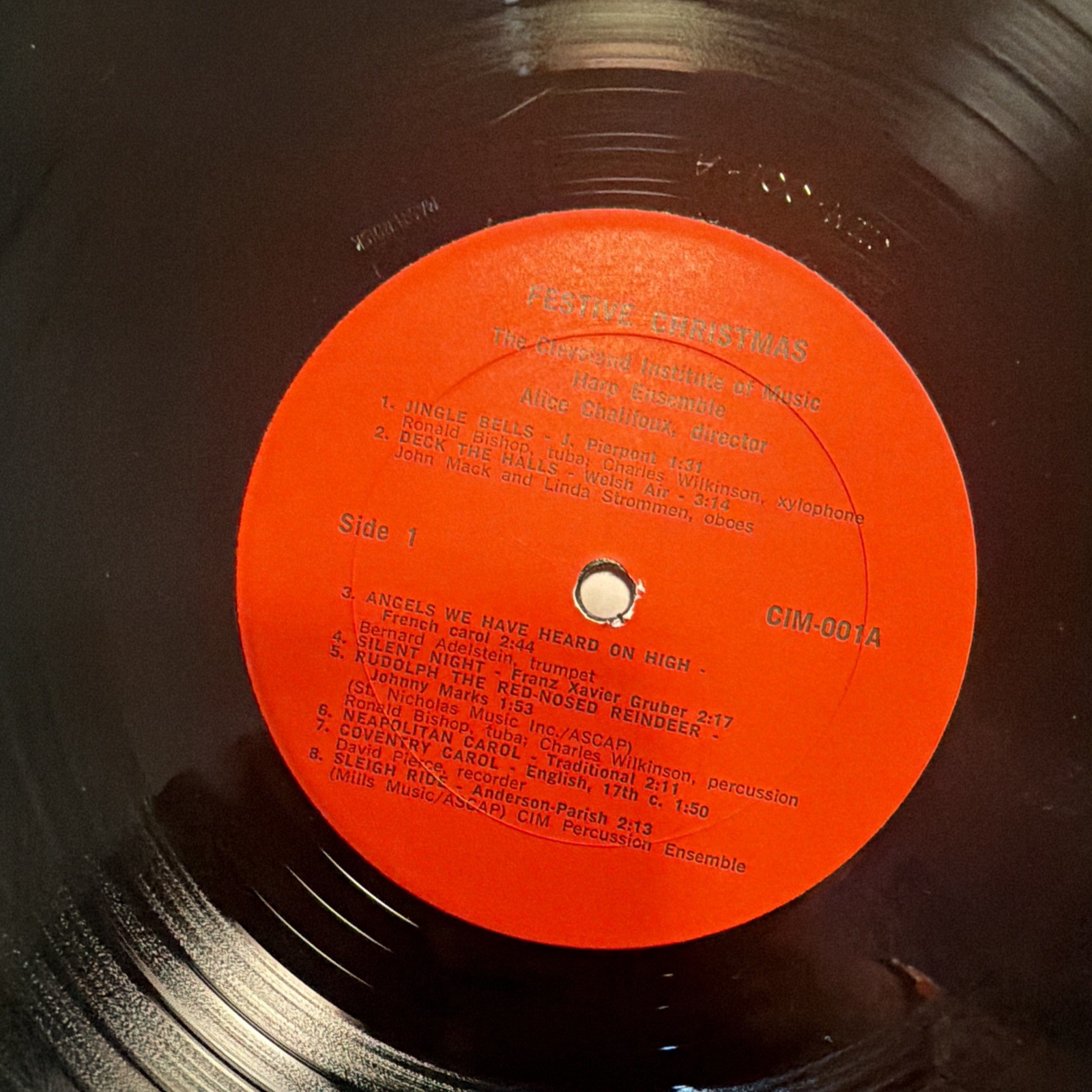 Festive Christmas Vinyl Record LP Album