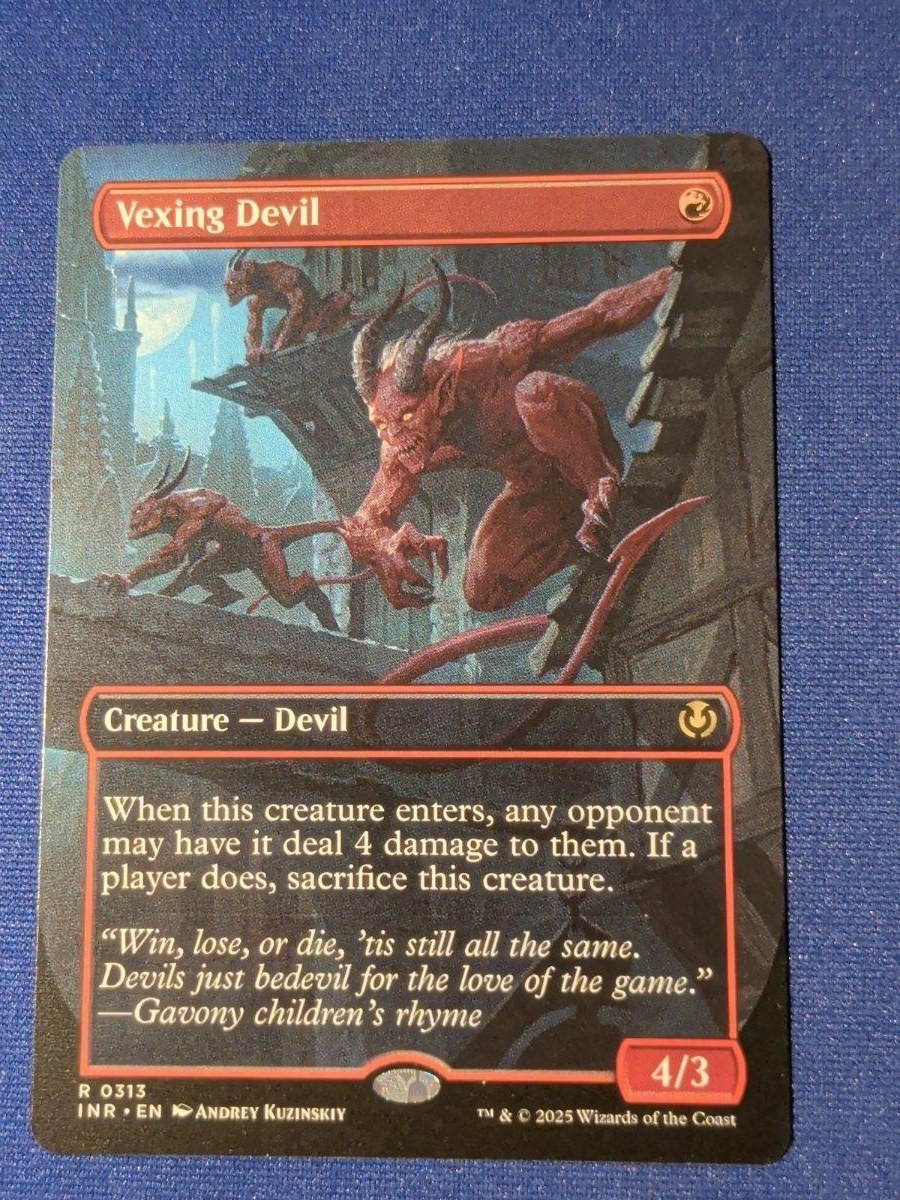 Vexing Devil (Borderless) Innistrad Remastered #313 quasi nuovo MTG
