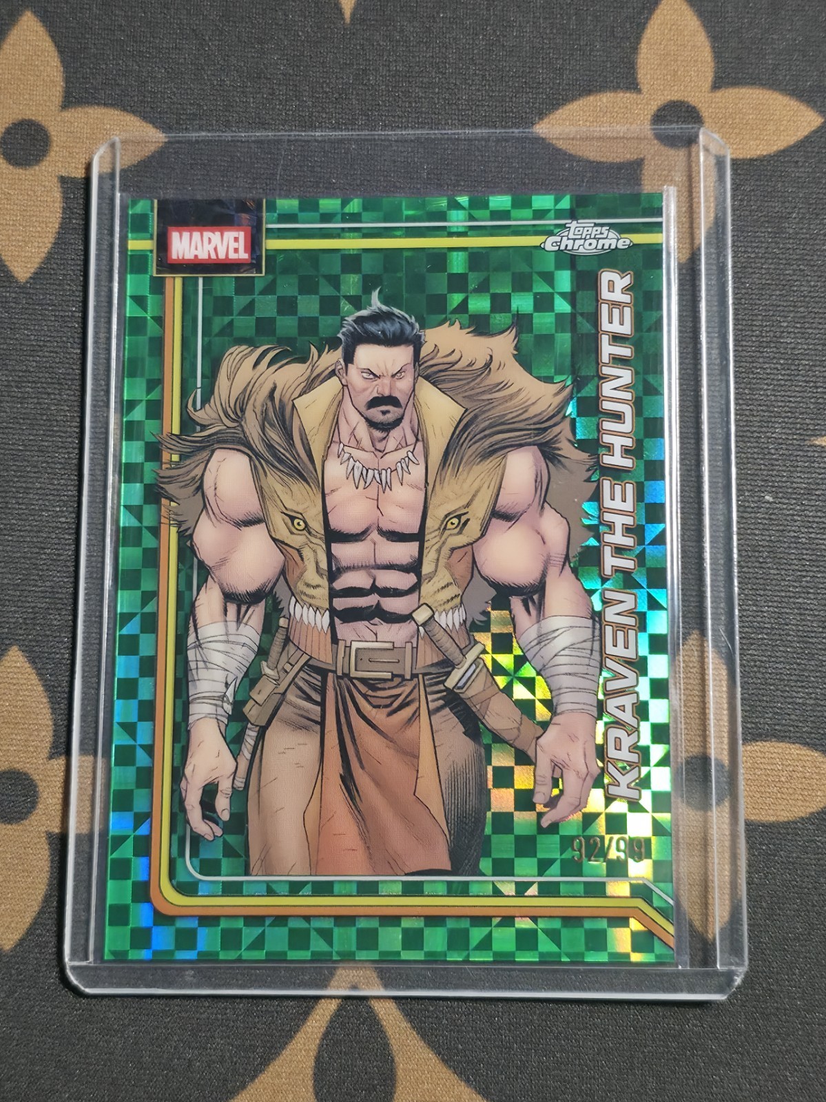 2026 Topps Chrome Marvel Comics #67 Kraven Il Cacciatore Verde X-Fractor /99