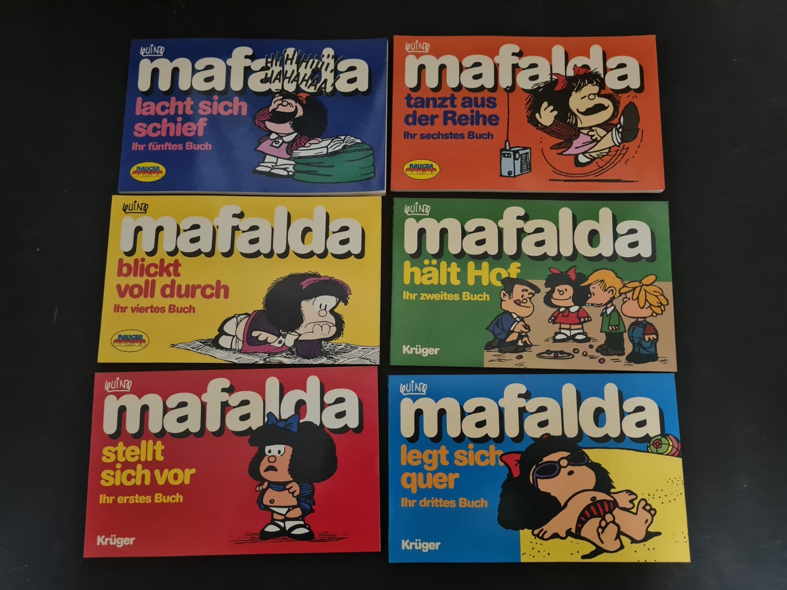 Mafalda Fumetto dal primo al sesto libro n.1-6 (Kruger Comics) Z1