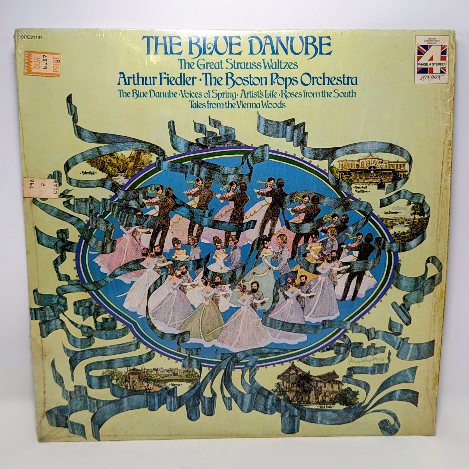 Johann Strauss Jr. The Blue Danube - The Great Strauss Waltzes LP Vinyl Album