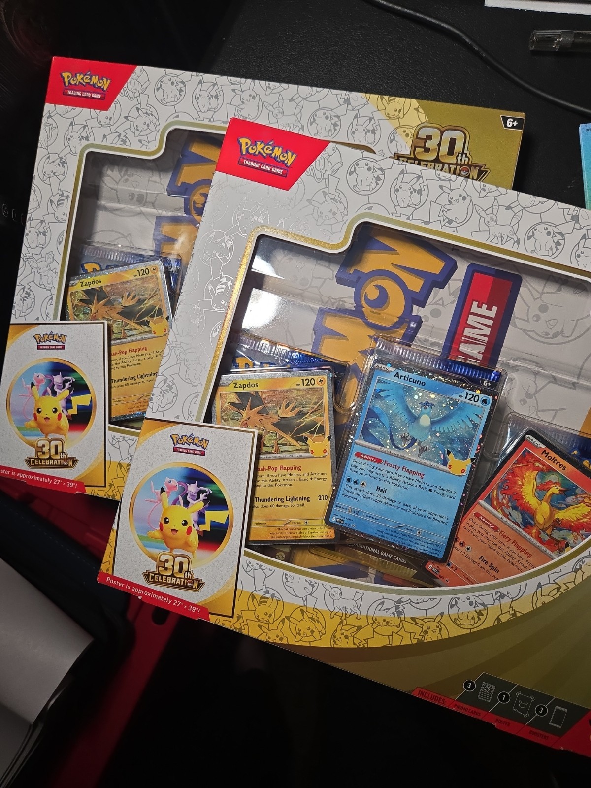 Pokémon TCG 30th Anniversary Poster Collection LOT OF 2 Factory Sealed New