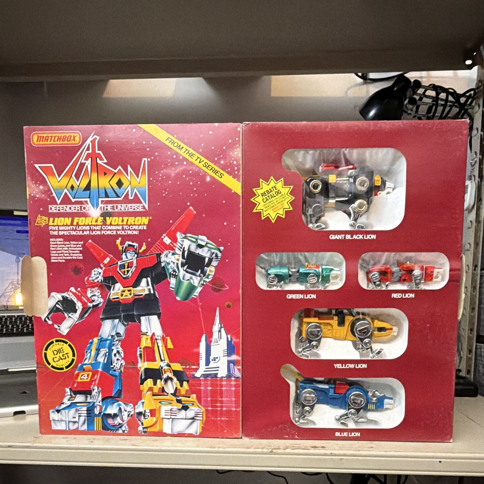 Matchbox NON APERTO Voltron Lion Force Defender of the Universe Diecast Set 700200