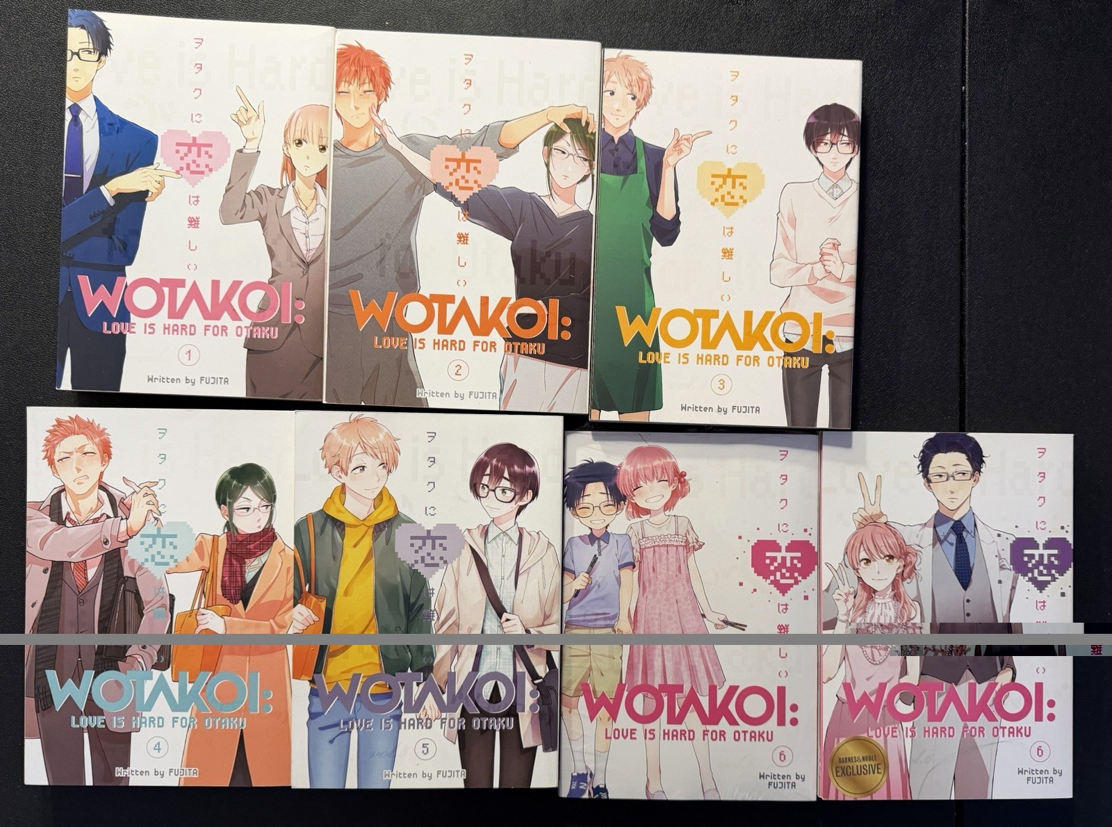 Wotakoi manga vol 1,2,3,4,5,6 1-6 completo, esclusivo barnes & kinokuniya LEGGI
