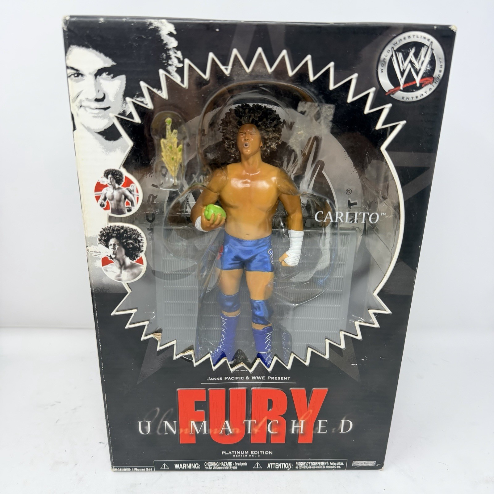 NUOVO WWE Jakks Pacific Unmatched Fury Carlito Platinum Series 3, 2007 sigillato nuovo con scatola