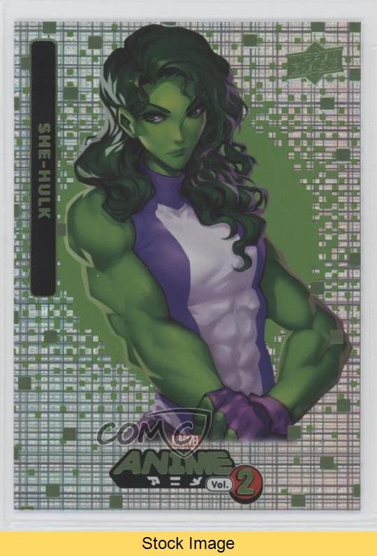 2023 Upper Deck Marvel Anime Vol 2 Thatched Foil She-Hulk #79 READ 0w4