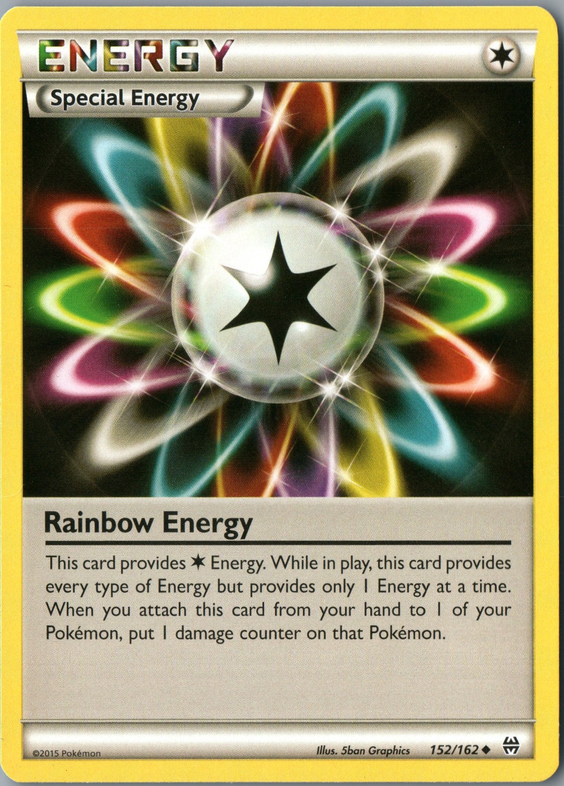 Energia Arcobaleno Non Comune XY - BREAKthrough 152/162 quasi nuovo - Pokemon