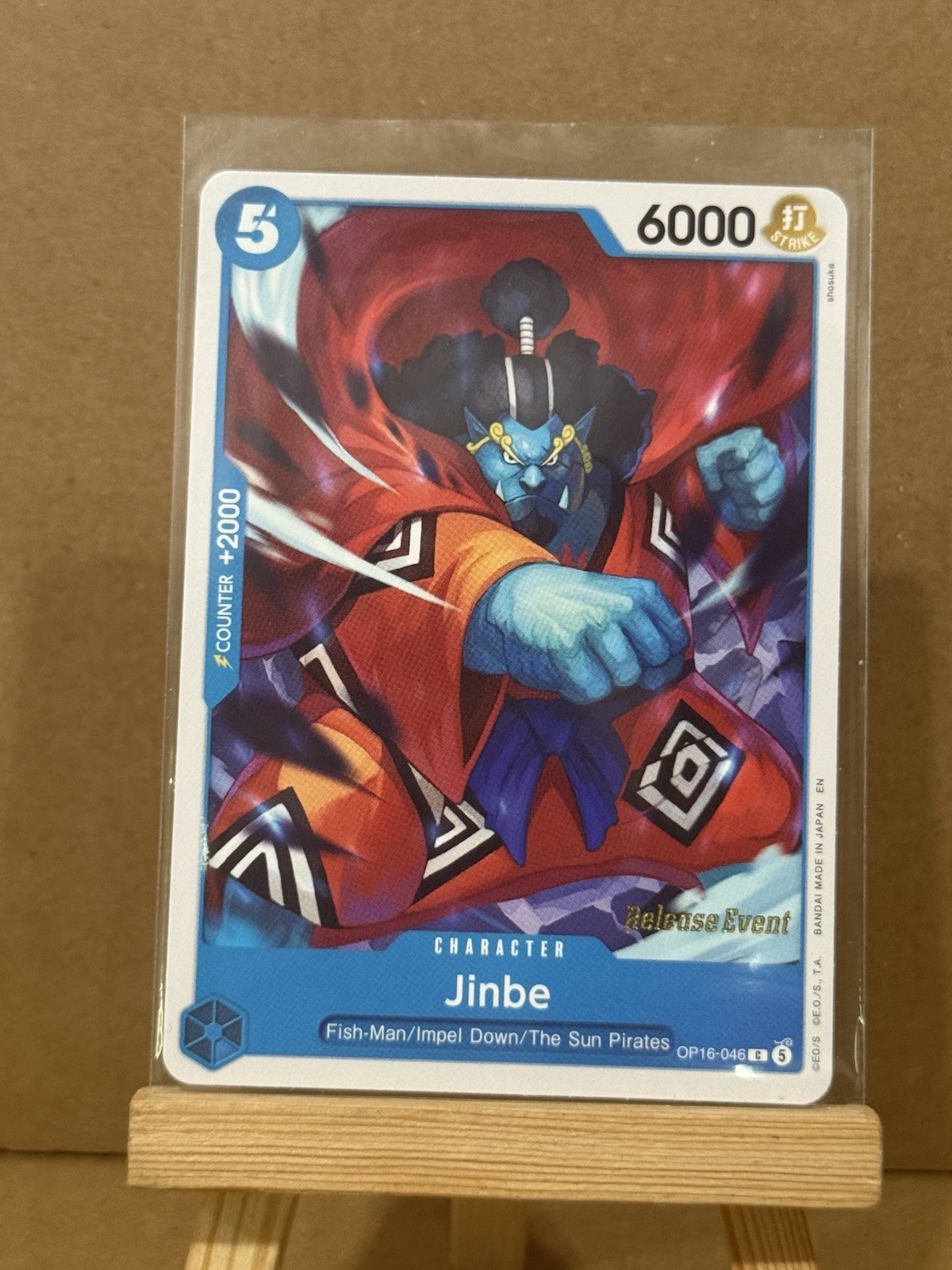 SPEDIZIONE OGGI One Piece Jinbe (Evento Uscita) OP16-046 Il Tempo della Battaglia Inglese