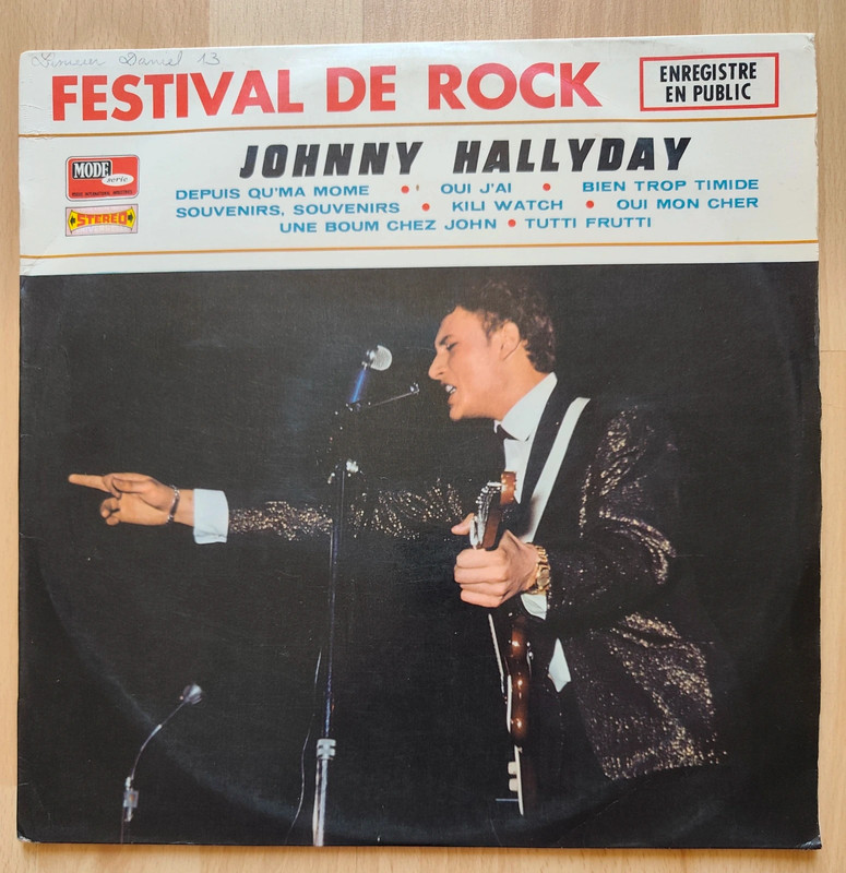 Johnny Hallyday disque vinyle