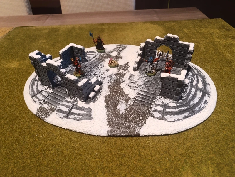 Escenografía pintada para juegos de mesa