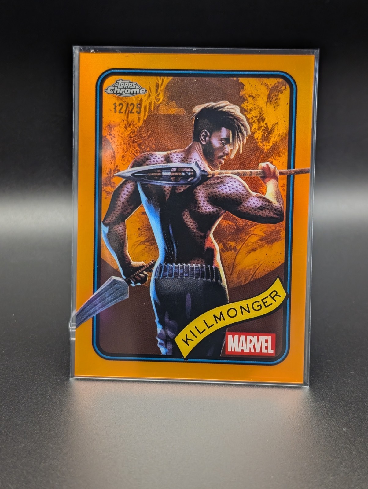 2025 Topps Chrome Marvel KILLMONGER True Orange Refractor /25