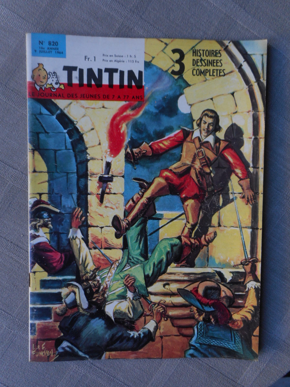 Hebdo Tintin 1ª Serie N°820 Stato Corretto Senza Più