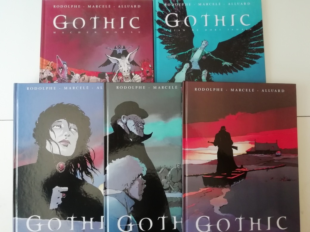 Gothic 1, 2, 3, 4, 5 - série complète Delcourt de Rodolphe, Marcelé, Alluard