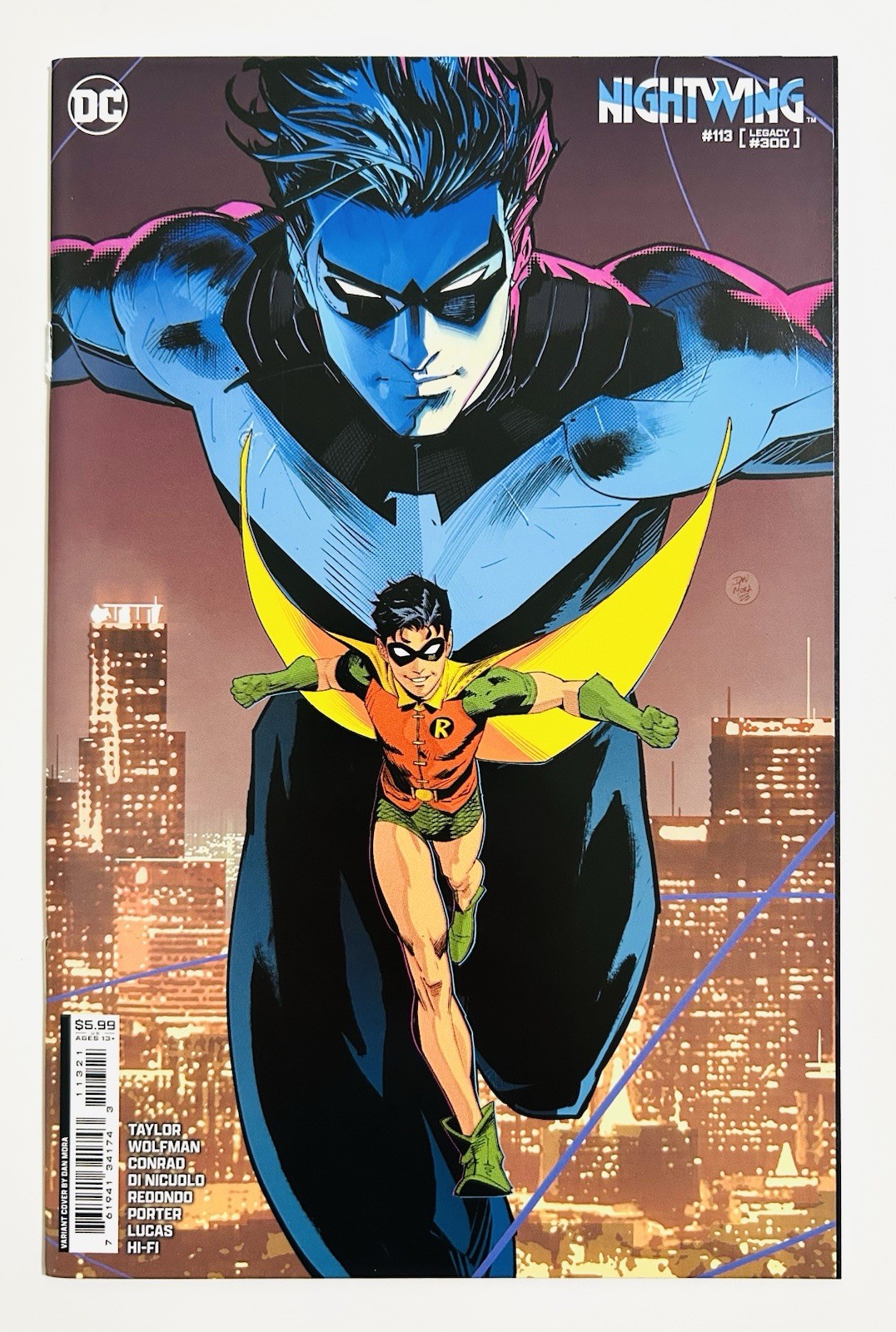 Nightwing #113 Dan Mora Variant 2024 DC TOPLOADER ~ VF+