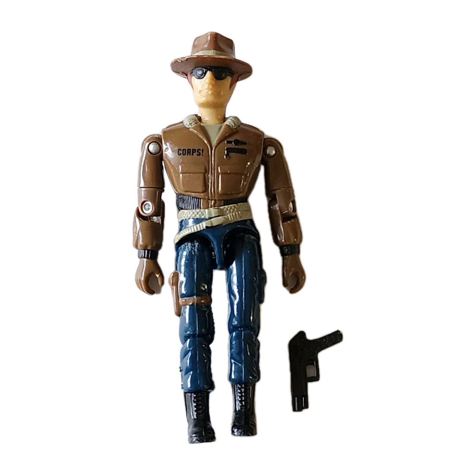 Vintage Lanard The Corps Action Figure 1986 Jones Combat Figurine