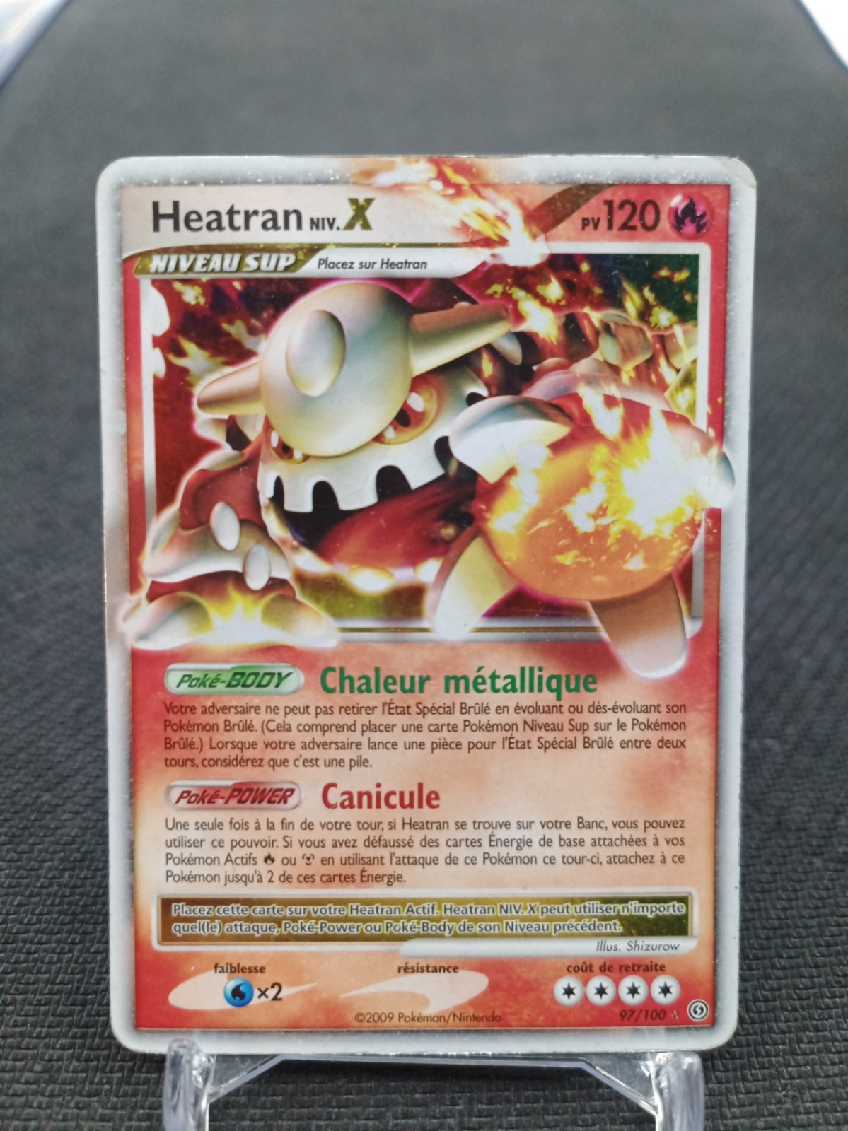 Heatran 97/100 Niv.X Carte Pokémon Fr
