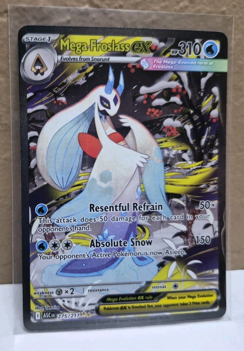 2026 Pokemon Ascended Heroes Mega Froslass ex #275/217 Special Illustration Rare
