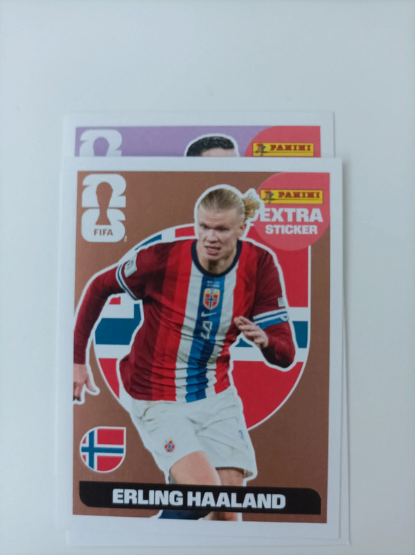 Fifa world cup extra stickers bronce haaland