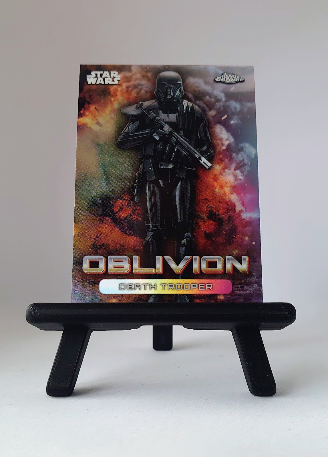 2026 Topps Chrome Star Wars Oblivion Death Trooper Trading Card