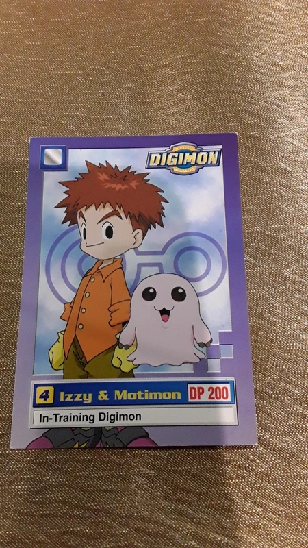 Carte Digimon Izzy et Motimon