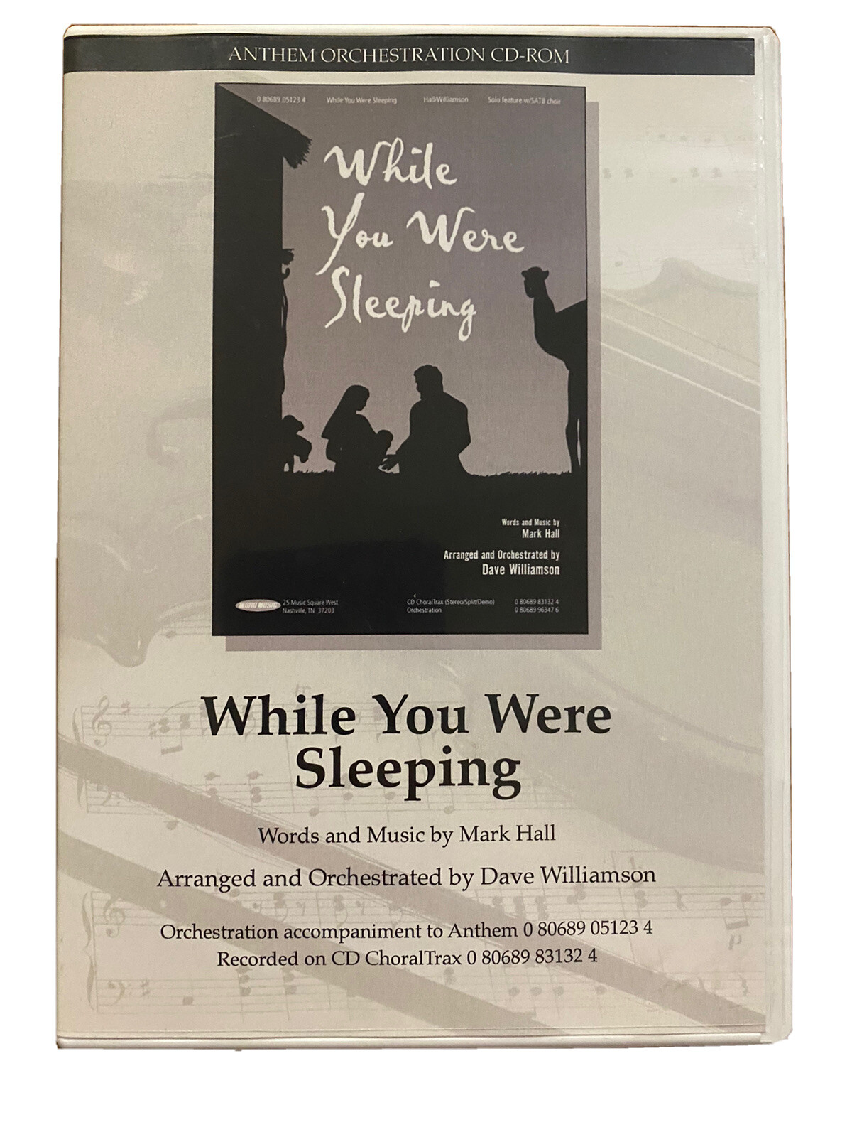 WHILE YOU WERE SLEEPING ORCHESTRATION CD-ROM~Dave Williamson~Word Music~2011