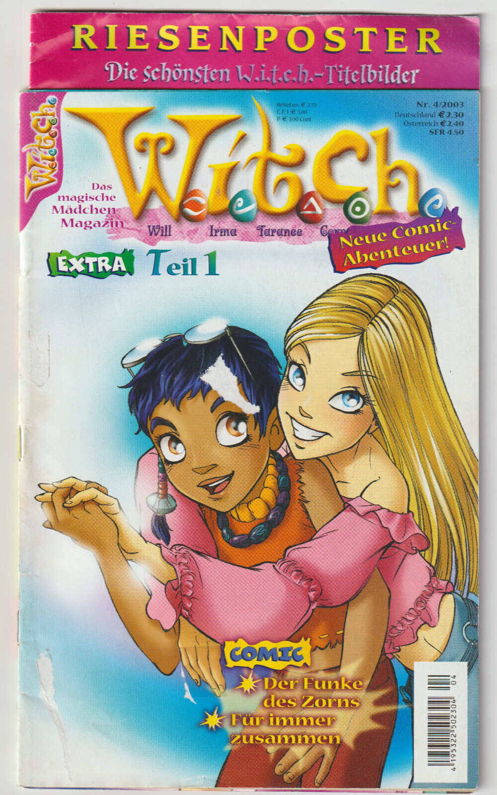 ✪ Witch - La rivista La ragazza magica n.04/2003 con poster, Ehapa | DISNEY