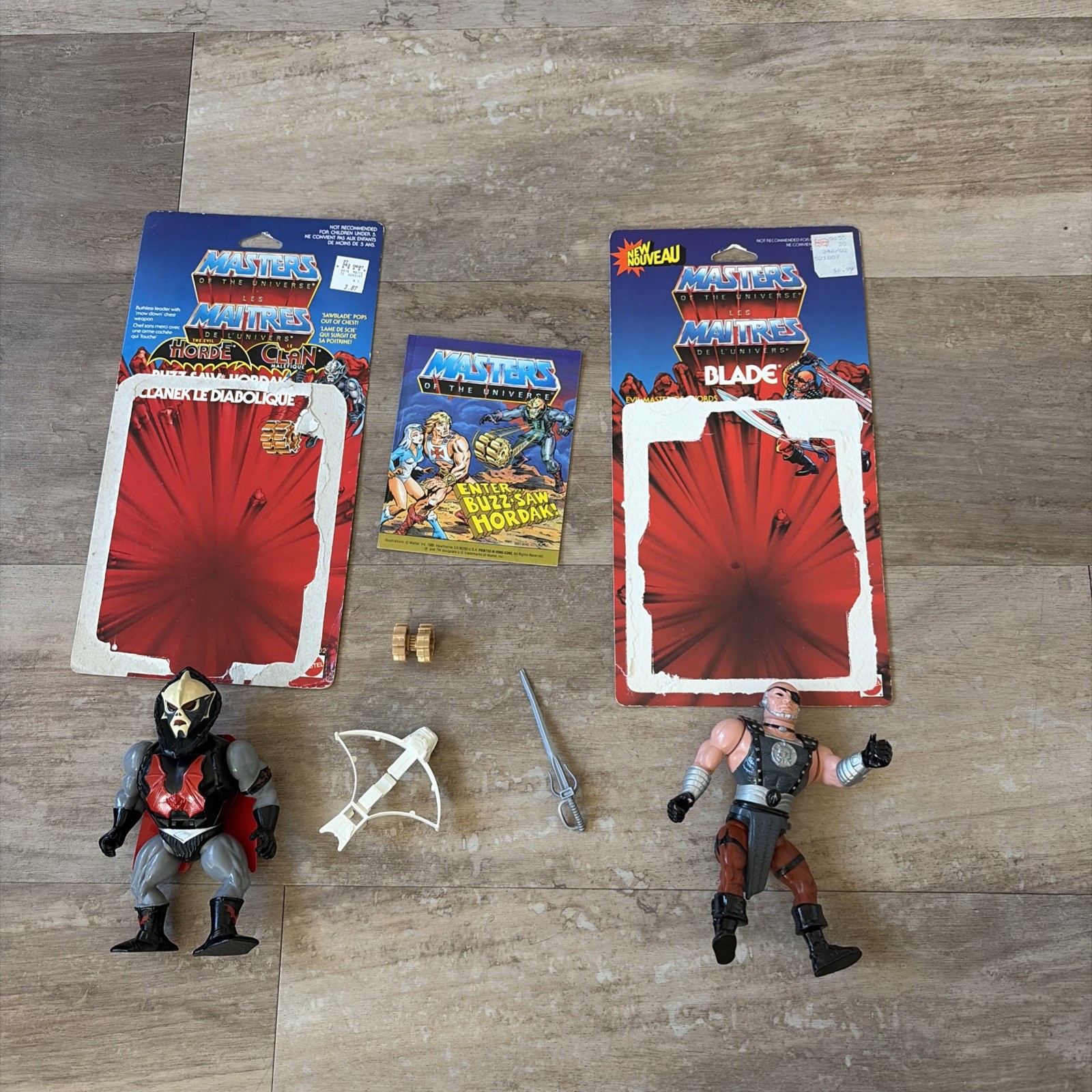 Vintage MOTU Blade and Buzz Saw Hordak