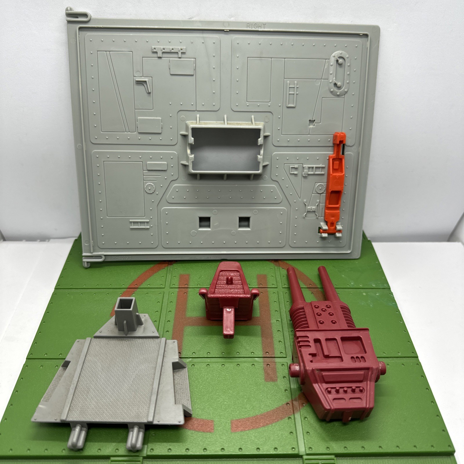 GI Joe Cobra Terror Drome Parts Side Door Cannon Seat 1986 Original ARAH Hasbro