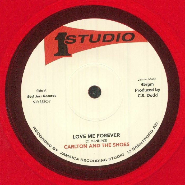 CARLTON & THE SHOES - Love Me Forever - Vinyl (transclucent red vinyl 7")