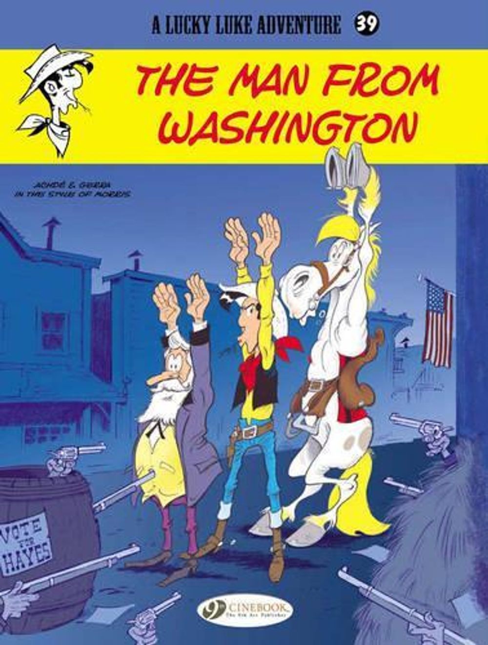 Lucky Luke 39 - L'uomo di Washington di Laurent Gerra (inglese) brossura Boo