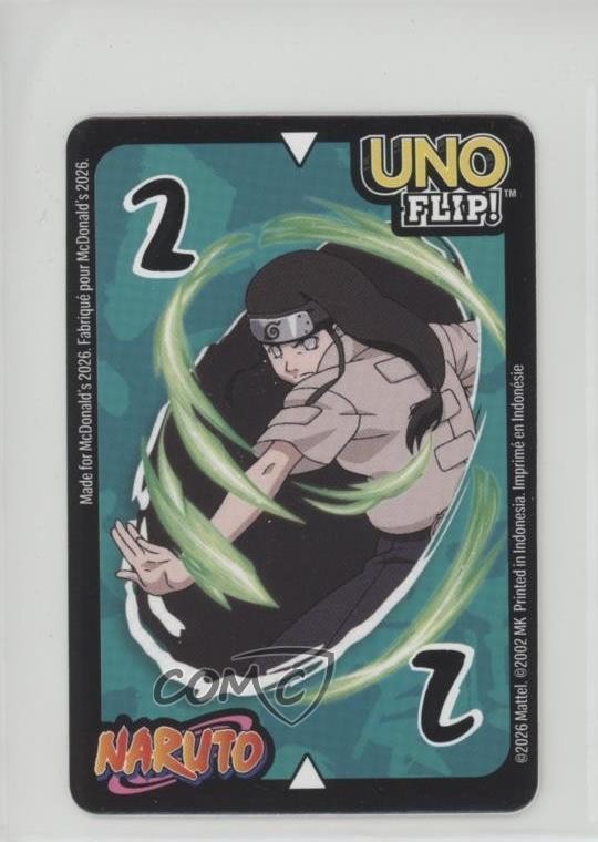 2026 Mattel McDonald's Naruto Uno Flip! Neji Hyuga Kakashi Hatake #2G 2o7