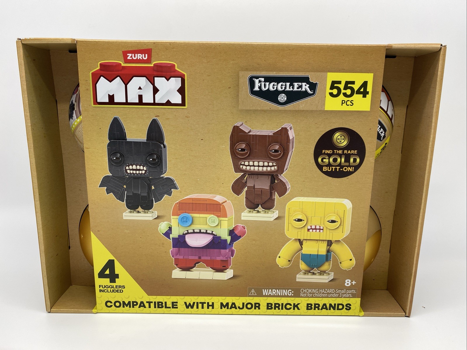 Zuru Max Fuggler 554 pezzi 4 figurine nuove con scatola