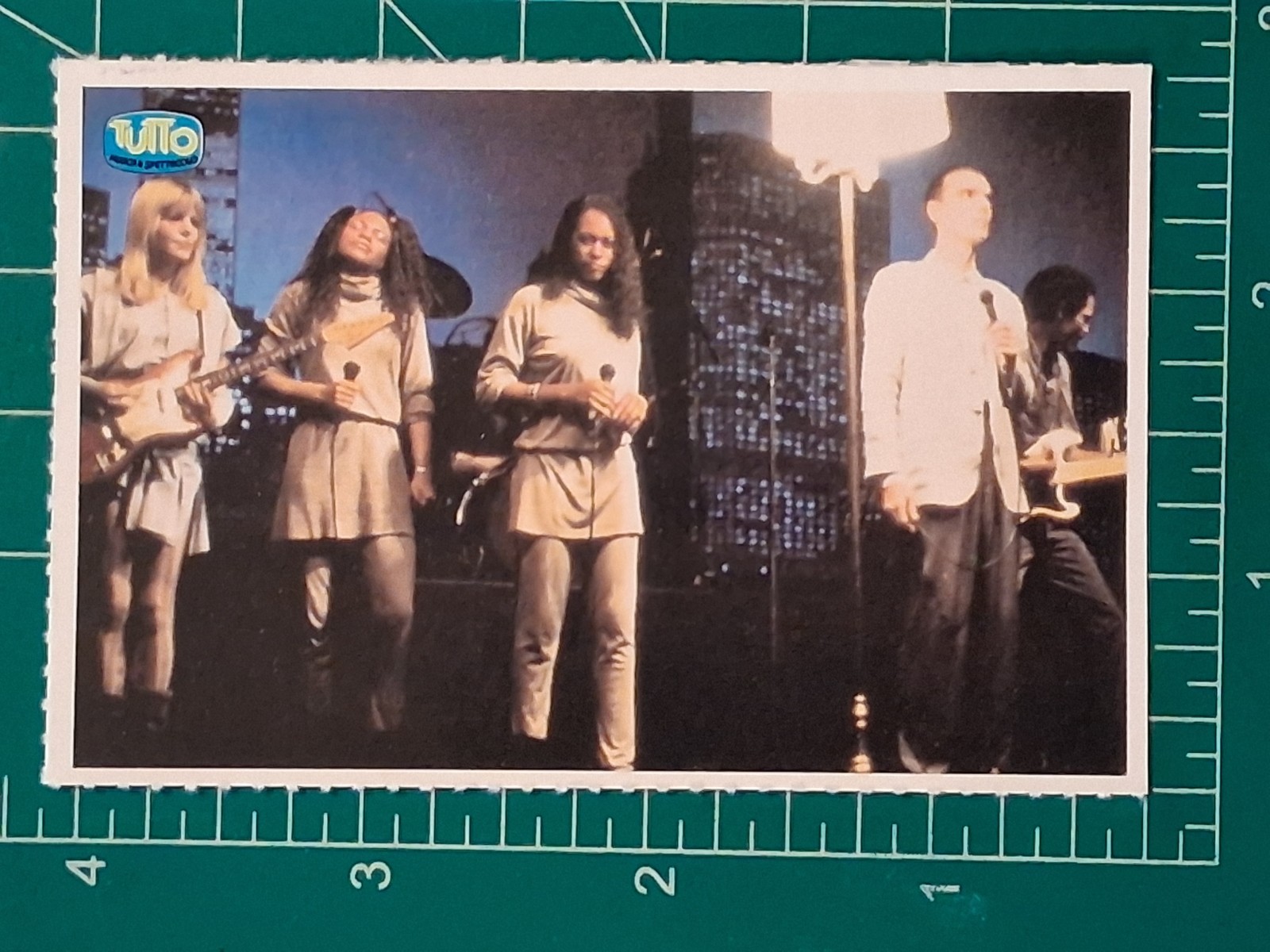1985 Panini TUTTO MUSICA SPETTACOLO STICKER CARD THE TALKING HEADS GROUP BAND 