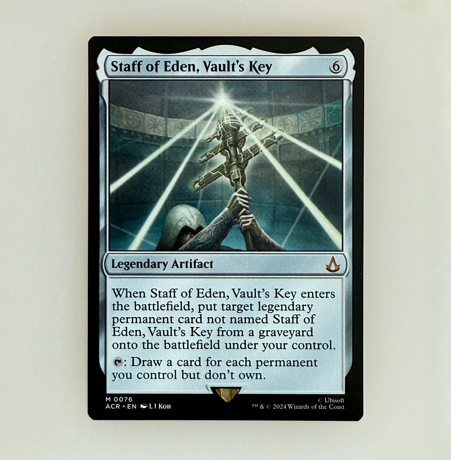 MTG: Staff of Eden, Vault's Key Universes Beyond: Assassin's Creed Reg NM