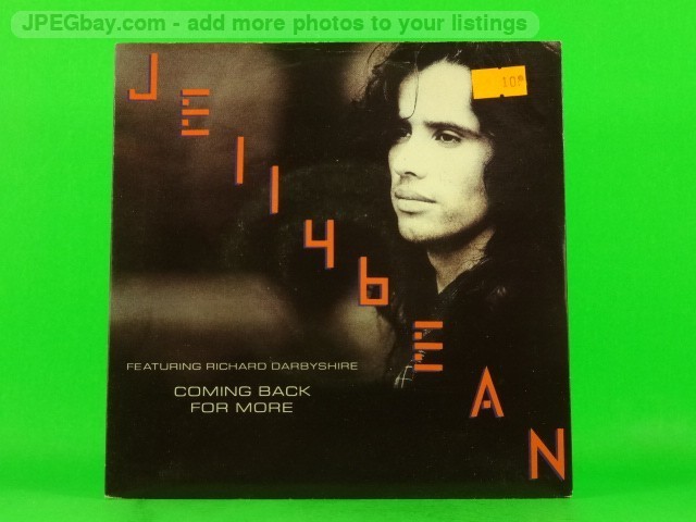 JELLYBEAN COMING BACK FOR MORE (PICTURE SLEEVE) (137) 7" CHRYSALIS