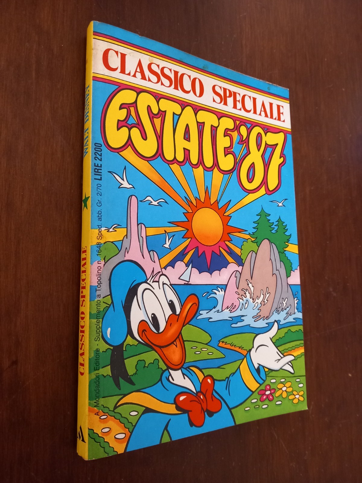 B6718 DISNEY CLASSICO SPECIALE ESTATE 1987 SUPPL. A TOPOLINO N° 1648 MONDADORI