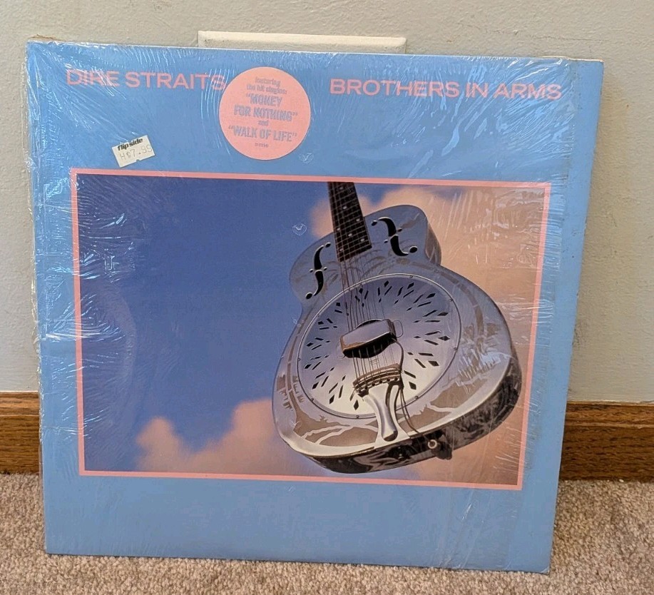 DIRE STRAITS Brothers In Arms WARNER BROS LP VG+ SHRINK l + Sticker