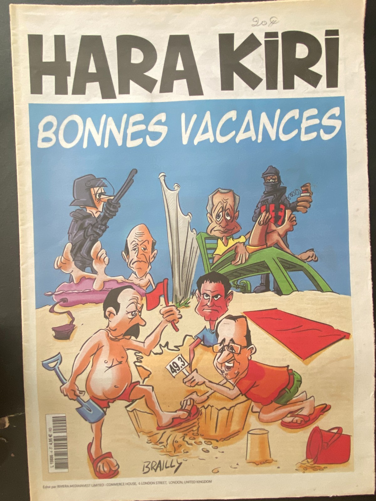 HARA KIRI N° Pirate N° 4 Comic A Buone Vacanze Mensile 2016