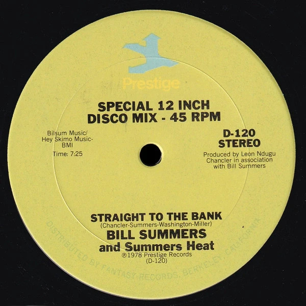 Billy Summers - Straight to the bank - 12'' disco mix
