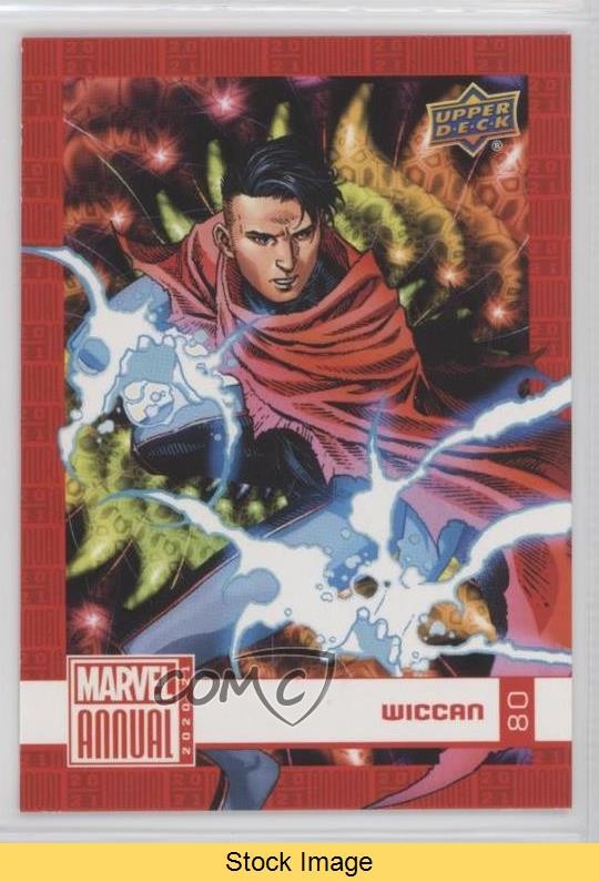 2020-21 Upper Deck Marvel Annual Fractal Wiccan #80 READ 0bn8