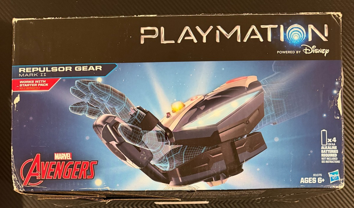 Playmation Repulsor Gear Mark II - NUOVO/SCATOLA APERTA - SCATOLA DANNEGGIATA