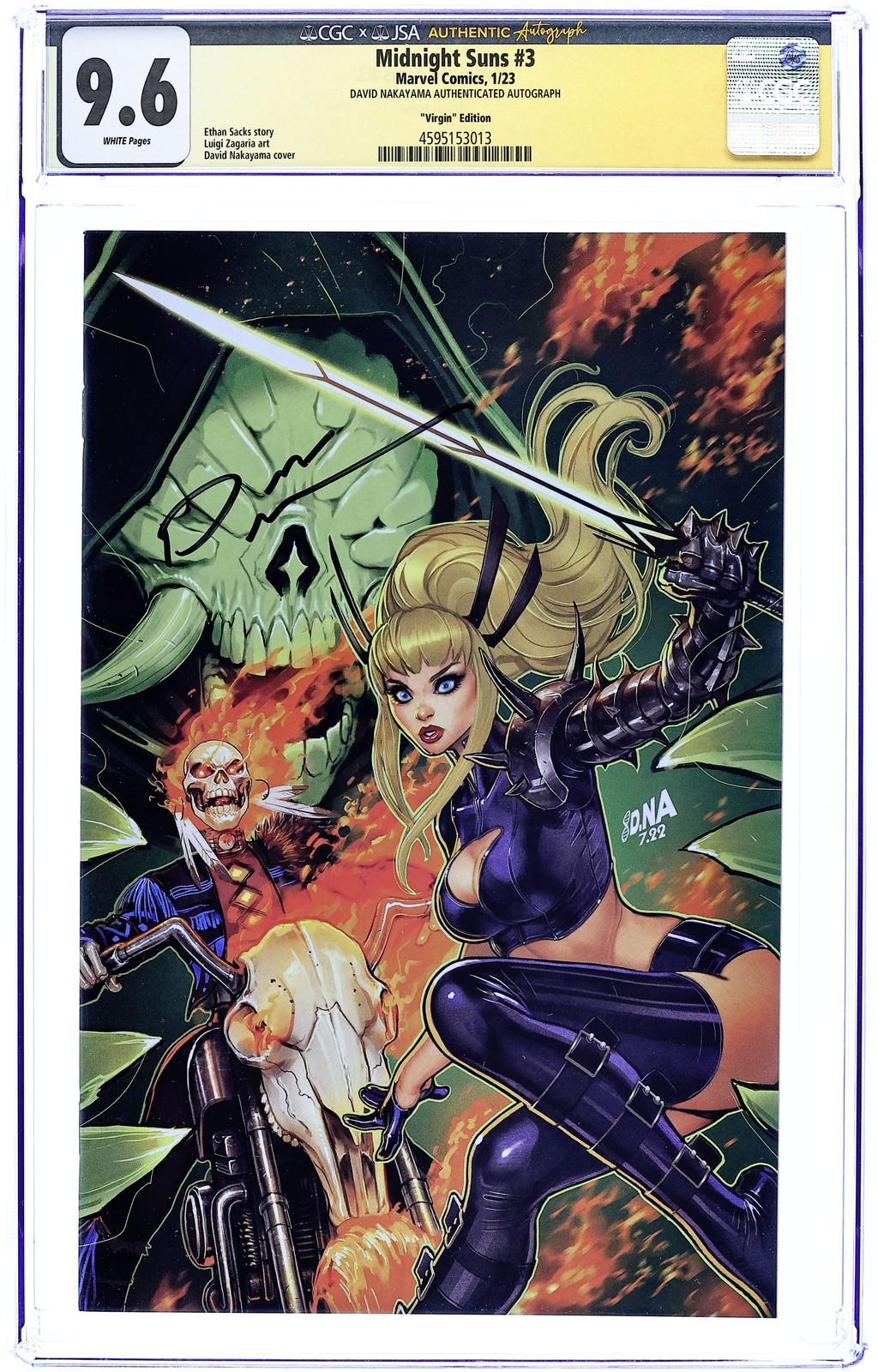 Midnight Suns #3ILLUMINATI CGC 9.6 JSA Nakayama 2023 4595153013